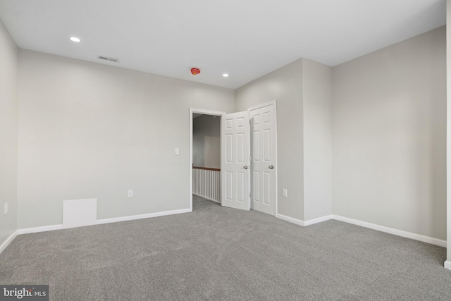 view of carpeted empty room