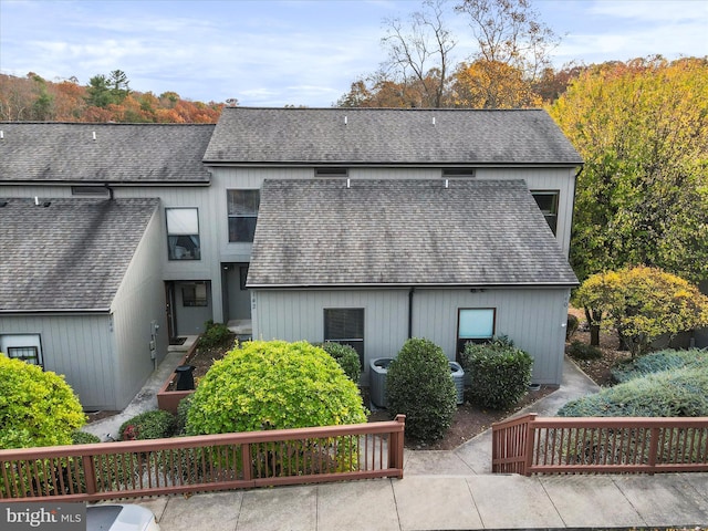 exterior space featuring central AC unit