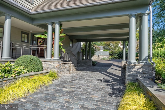 155 E Oakland Ave, Doylestown, PA 18901 - view of vehicle parking featuring decorative driveway