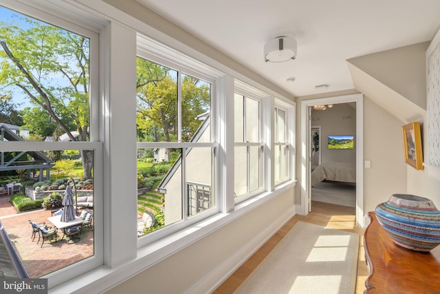 155 E Oakland Ave, Doylestown, PA 18901 - corridor featuring baseboards and light wood-style floors