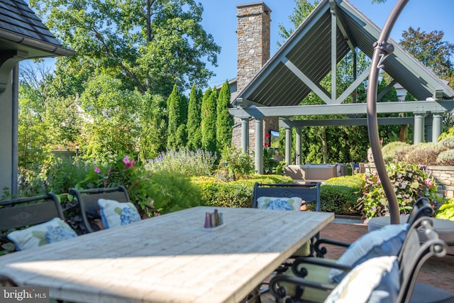 155 E Oakland Ave, Doylestown, PA 18901 - view of patio / terrace with a gazebo and outdoor dining area