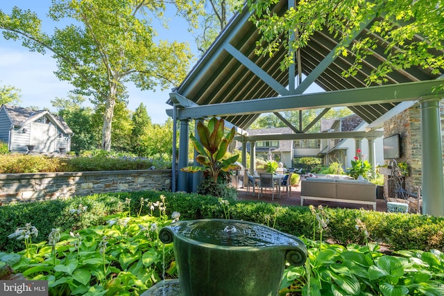 155 E Oakland Ave, Doylestown, PA 18901 - view of yard with a gazebo, a patio area, and outdoor lounge area