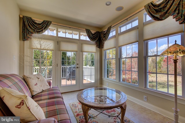 sunroom with a wealth of natural light