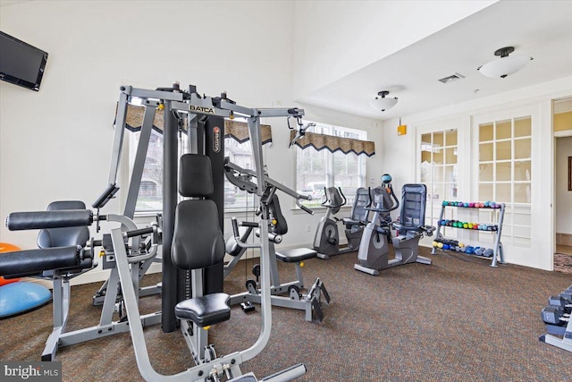 view of exercise room