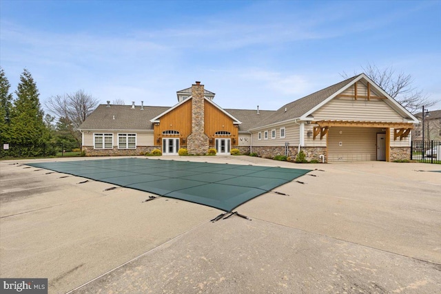 view of pool with a patio