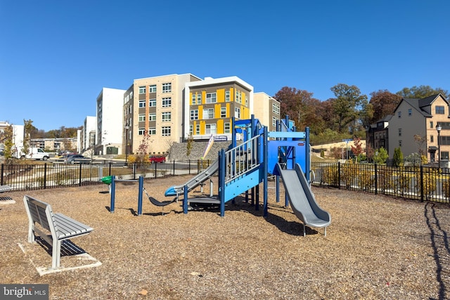 view of jungle gym