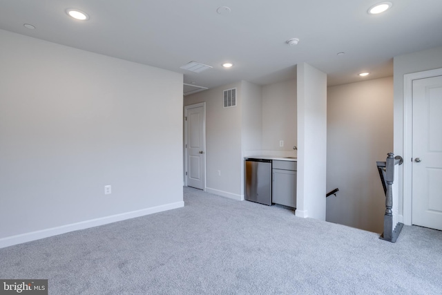 view of carpeted empty room