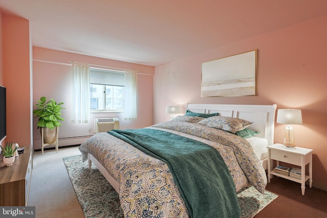 1900 John F Kennedy Blvd Unit 820, Philadelphia, PA 19103 - carpeted bedroom with a wall mounted air conditioner