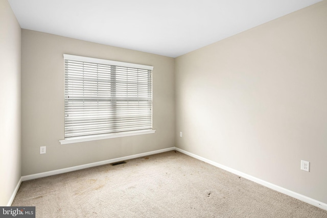 view of carpeted empty room