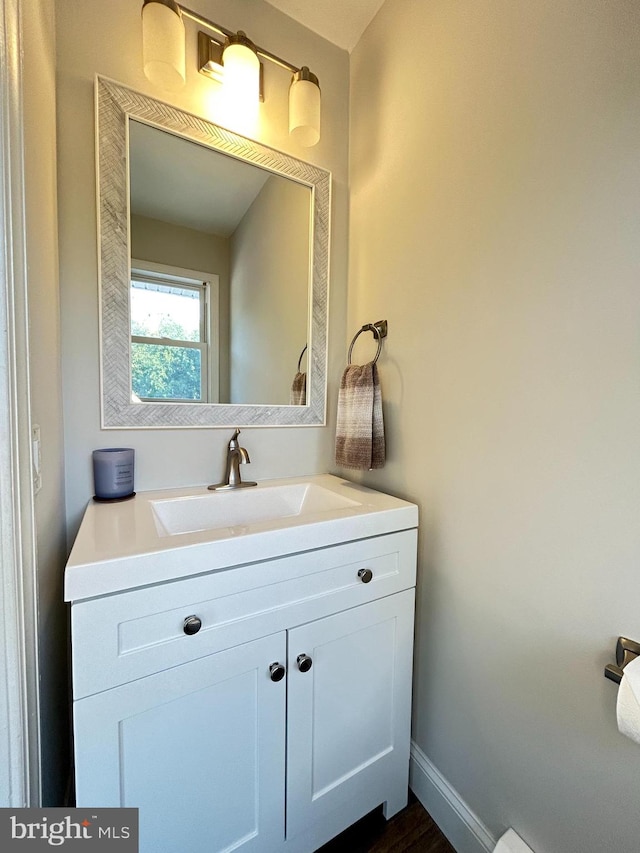 bathroom with vanity