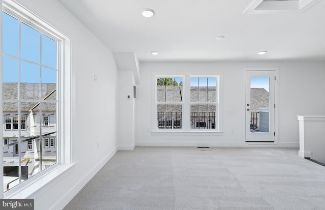10812 Willow Ter, Fairfax, VA 22030 - spare room with carpet, baseboards, and recessed lighting