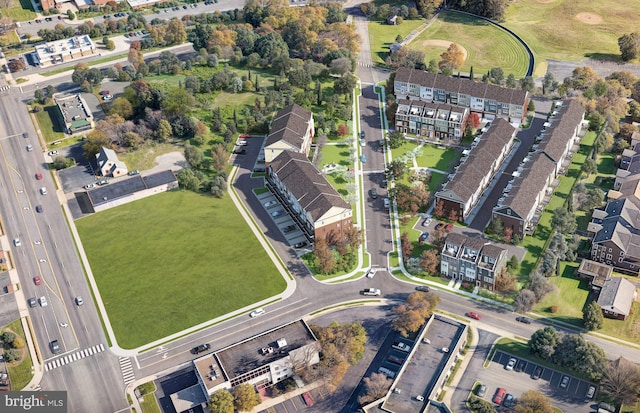 10812 Willow Ter, Fairfax, VA 22030 - aerial view of property and surrounding area with nearby suburban area