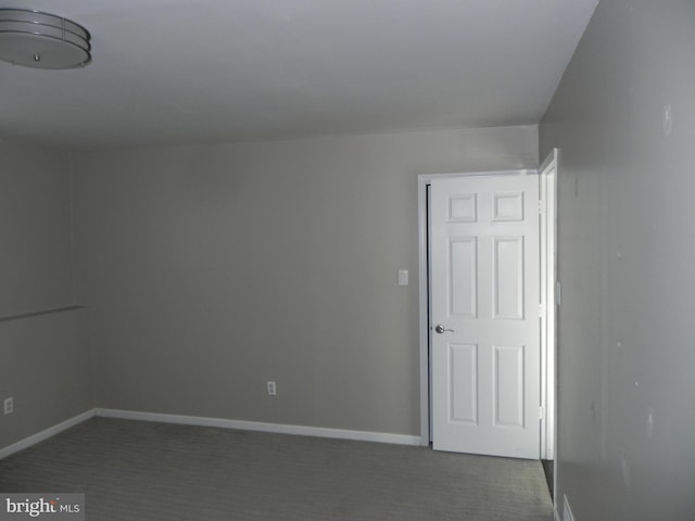 view of spare room