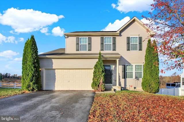 front facade featuring a garage