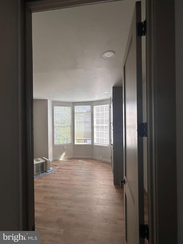 hall featuring hardwood / wood-style floors