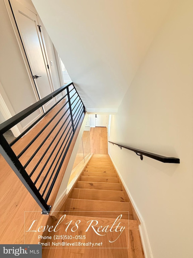stairs with baseboards