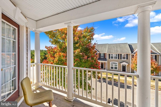 view of balcony