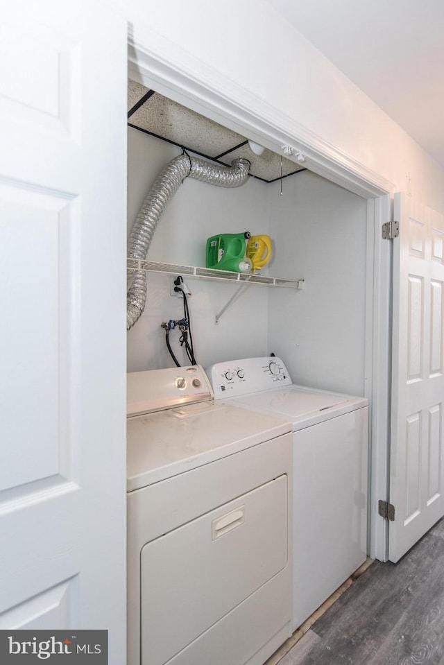 4624 Rhawn St, Philadelphia, PA 19136 - washroom with light wood-style flooring and independent washer and dryer
