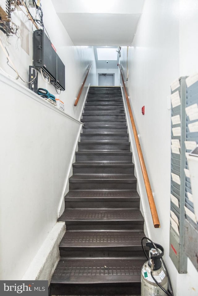 view of stairway