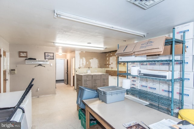 view of storage area