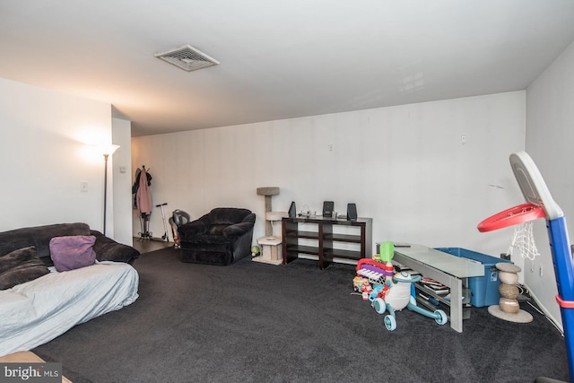 interior space featuring carpet flooring