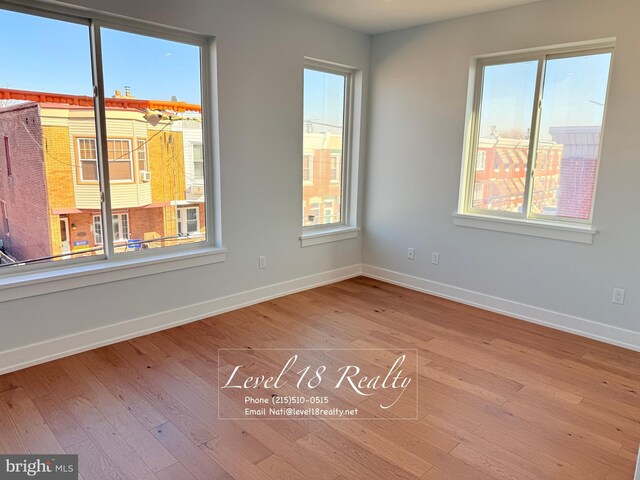 3003 Gaul St, Philadelphia, PA 19134 - unfurnished room with baseboards and wood-type flooring