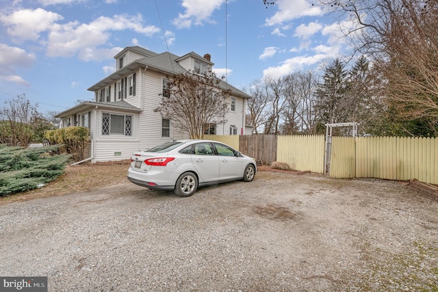 view of side of property