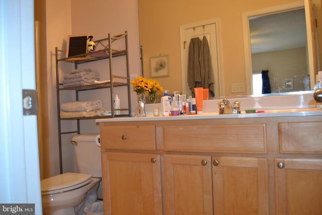 bathroom featuring toilet and sink