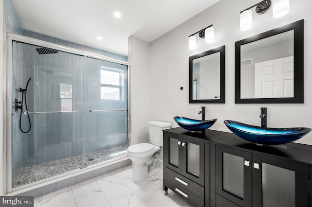 2442 Nicholas St, Philadelphia, PA 19121 - full bathroom featuring toilet, a stall shower, and a sink
