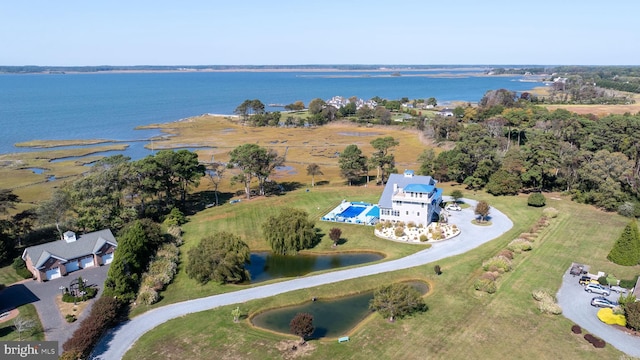 11209 Woodside Dr, Berlin, MD 21811 - drone / aerial view with a water view