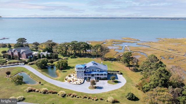 11209 Woodside Dr, Berlin, MD 21811 - aerial view featuring a water view
