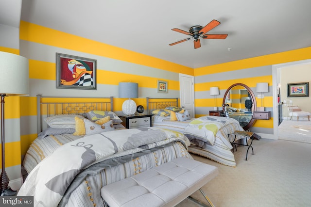 11209 Woodside Dr, Berlin, MD 21811 - bedroom featuring carpet flooring and a ceiling fan
