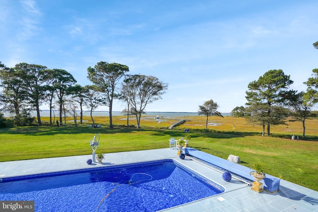 11209 Woodside Dr, Berlin, MD 21811 - outdoor pool with a lawn and a patio