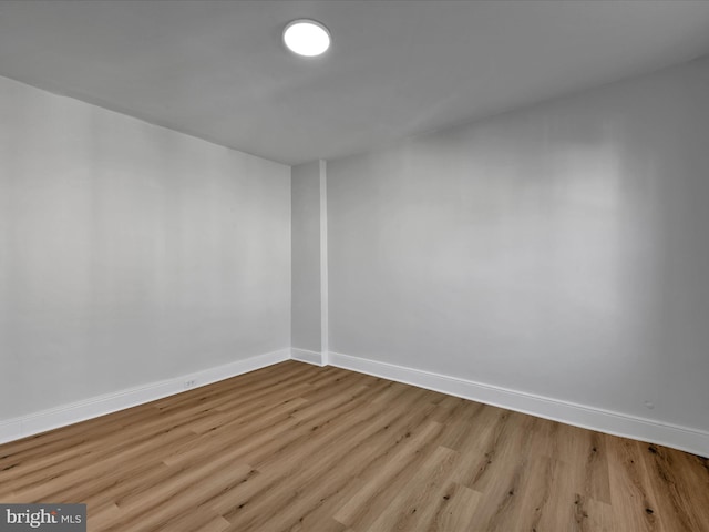 empty room featuring light hardwood / wood-style flooring