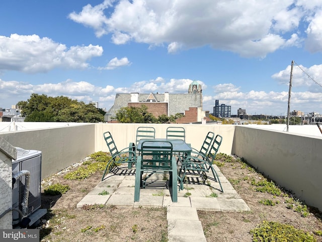 view of patio with cooling unit