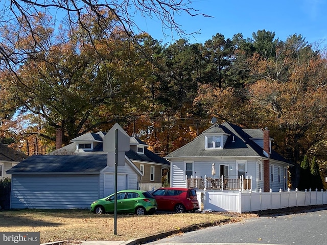 105 Pine St, Mount Holly, NJ 08060 - view of front facade featuring a chimney