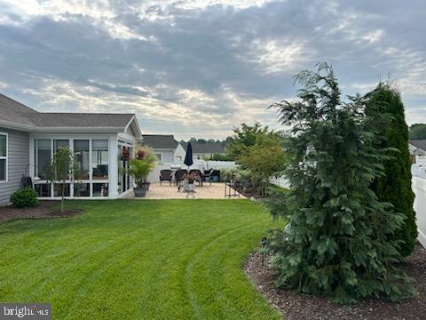 view of yard featuring a patio