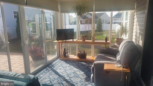 view of sunroom / solarium