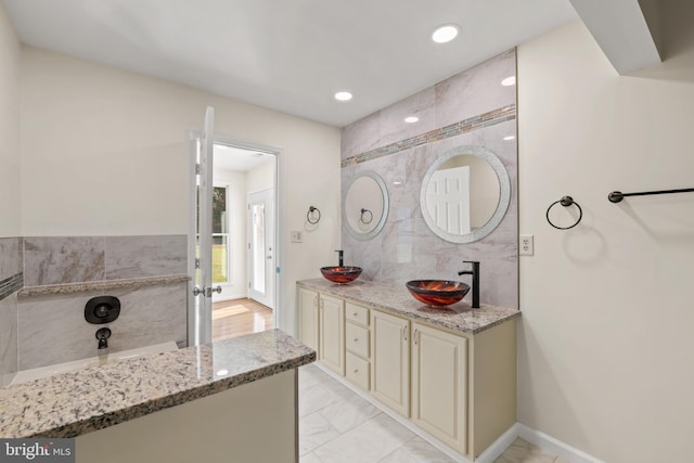 bathroom with vanity