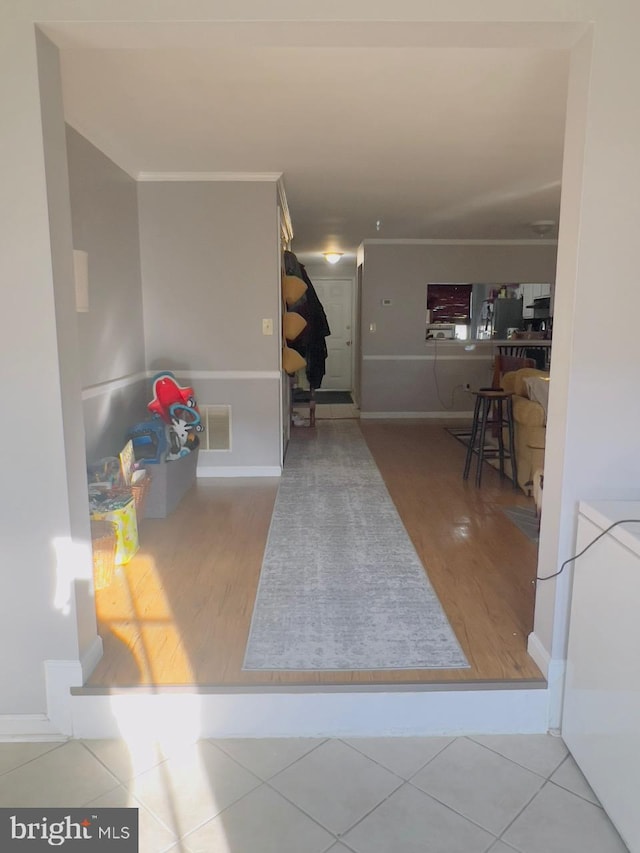 foyer featuring hardwood / wood-style flooring