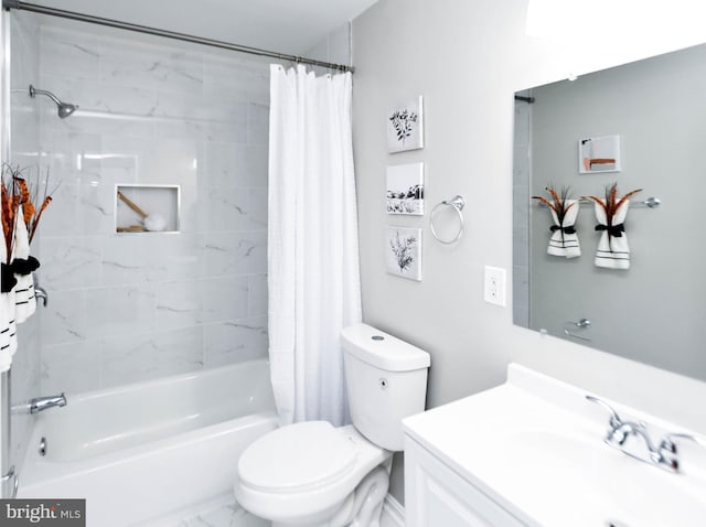 1140 1st St NW, Washington, DC 20001 - bathroom featuring toilet, shower / tub combo, and vanity