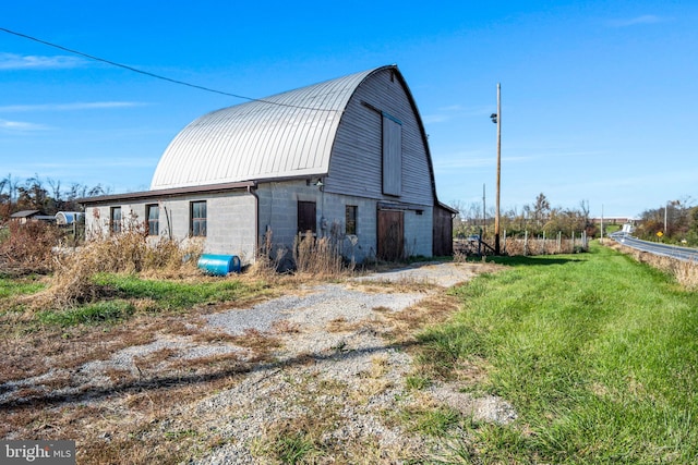 view of barn