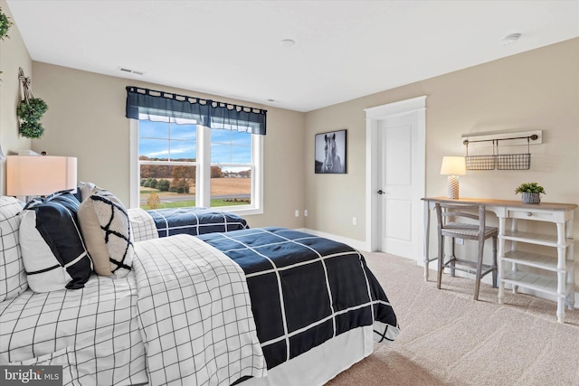 bedroom with carpet flooring