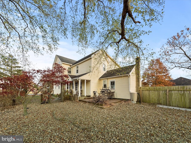 rear view of house with a patio area