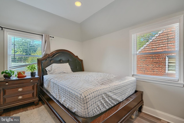 bedroom featuring wood-type flooring