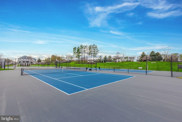 view of tennis court