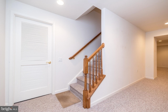 stairs with carpet