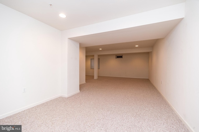 empty room with carpet floors