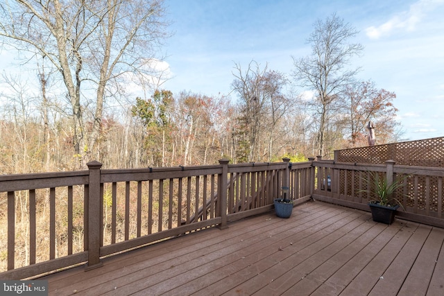 view of wooden terrace