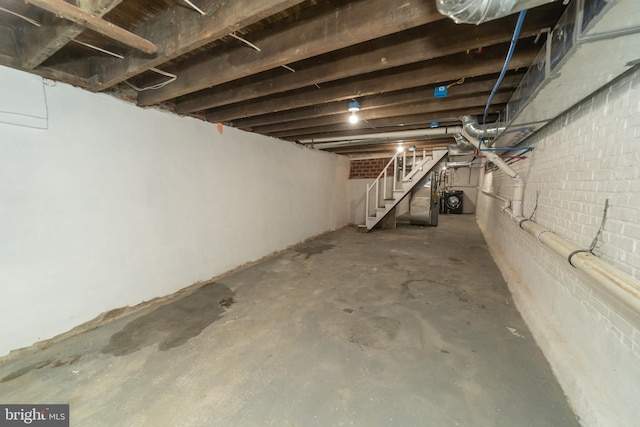 view of basement